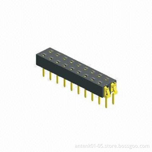 2.0mm Female Header Connector, Straight Dual-row Type, RoHS Compliant